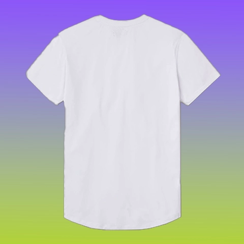 Versatile Fitted Drop Hem Crewneck T-Shirt - Image 12