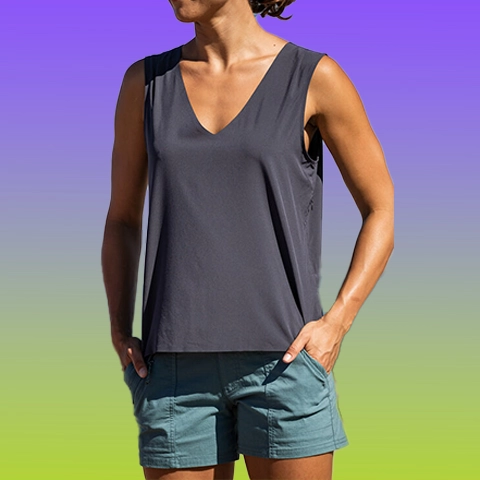 Round Trip Pocket Tank Top Solid - Image 2