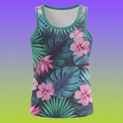 Sublimation Trendy Sleeveless Shirt