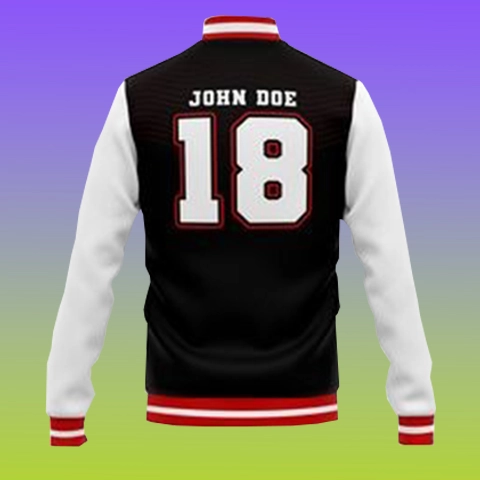 Sublimation Double Layer Varsity Jacket - Image 2